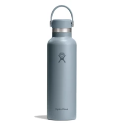 Hydro Flask 21 oz Standard Mouth Insulated Water Bottle with Flex Cap (621 ml) – Shale Gray