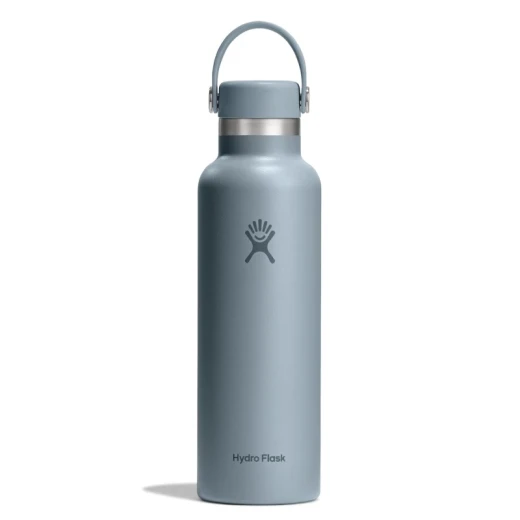 Hydro Flask 21 oz Standard Mouth Insulated Water Bottle with Flex Cap (621 ml) – Shale Gray