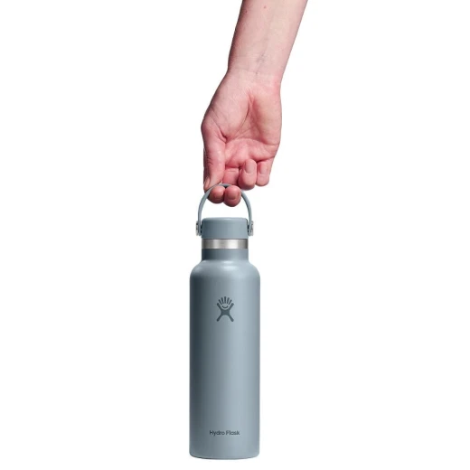 Hydro Flask 21 oz Standard Mouth Insulated Water Bottle with Flex Cap (621 ml) – Shale Gray - Hydro Flask - Image 6
