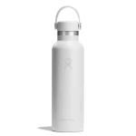 Hydro Flask 21 oz Standard Mouth Insulated Water Bottle with Flex Cap (621 ml) – White - Hydro Flask