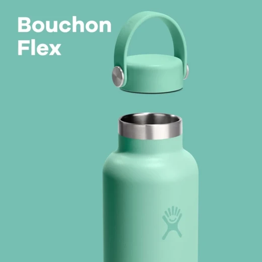 Hydro Flask 21 oz Standard Mouth Insulated Water Bottle with Flex Cap (621 ml) – Mermaid Green - Hydro Flask - Image 6