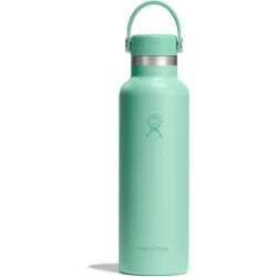 Hydro Flask 21 oz Standard Mouth Insulated Water Bottle with Flex Cap (621 ml) – Mermaid Green