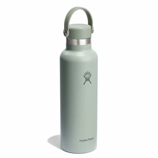 Hydro Flask 21 oz Standard Mouth Insulated Water Bottle with Flex Cap (621 ml) – Agave