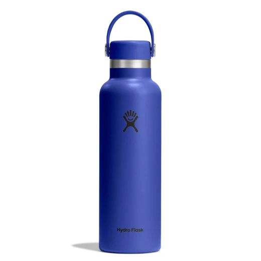 Hydro Flask 21 oz Standard Mouth Insulated Water Bottle with Flex Cap (621 ml) – Capri Blue