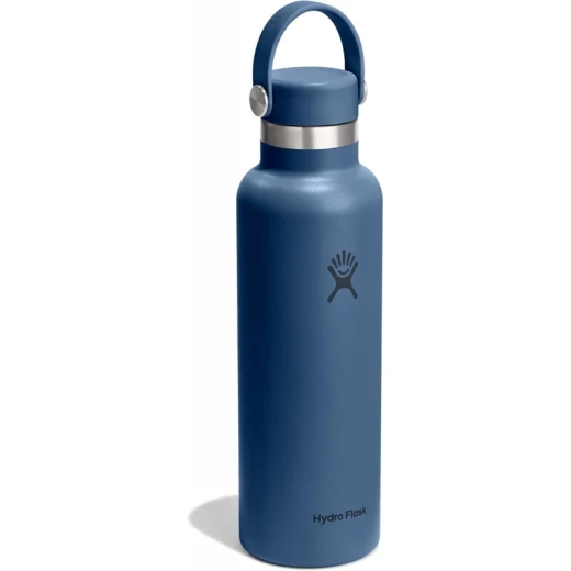 Hydro Flask 21 oz Standard Mouth Insulated Water Bottle with Flex Cap (621 ml) – Harbor Blue - Hydro Flask - Image 4
