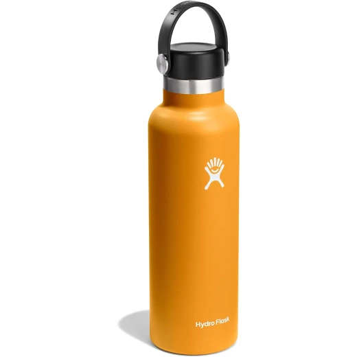 Hydro Flask 21 oz Standard Mouth Insulated Water Bottle with Flex Straw Cap (621 ml) – Fossil - Hydro Flask - Image 4