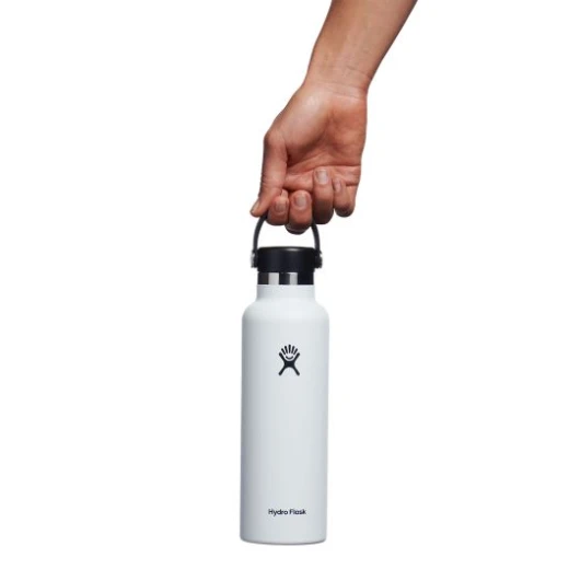 Hydro Flask 21 oz Standard Mouth Insulated Water Bottle with Flex Cap (621 ml) – White - Hydro Flask - Image 9