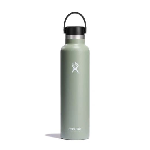 Hydro Flask 24 oz Standard Mouth Insulated Water Bottle with Flex Cap (710 ml) – Agave