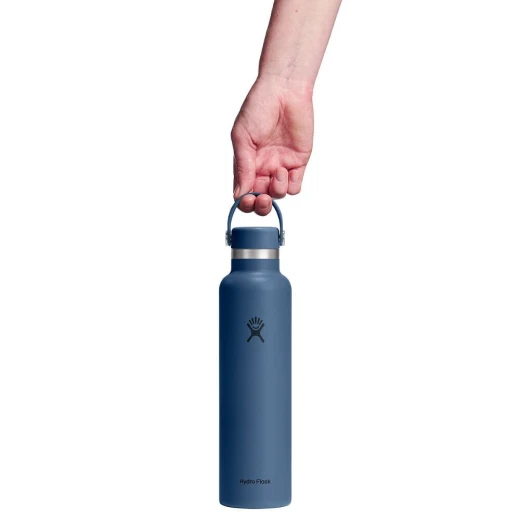 Hydro Flask 24 oz Standard Mouth Insulated Water Bottle with Flex Cap (710 ml) – Harbor Blue - Hydro Flask - Image 4