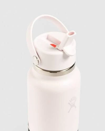 Hydro Flask 32 oz Wide Mouth Insulated Water Bottle with Flex Straw Cap (946 ml) – Cloud Pinkv - Hydro Flask - Image 5