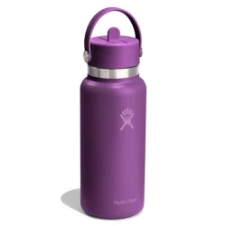 Hydro Flask 32 oz Wide Mouth Insulated Water Bottle with Flex Straw Cap (946 ml) – Beachplum