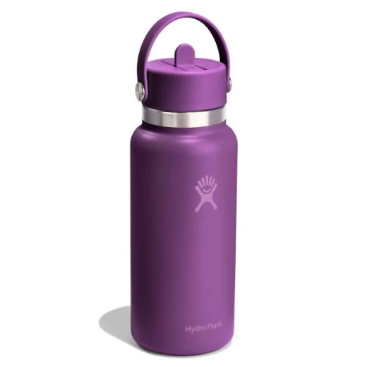 Hydro Flask 32 oz Wide Mouth Insulated Water Bottle with Flex Straw Cap (946 ml) – Beachplum Hydro Flask 32 oz Wide Mouth Insulated Water Bottle with Flex Straw Cap (946 ml) – Beachplum