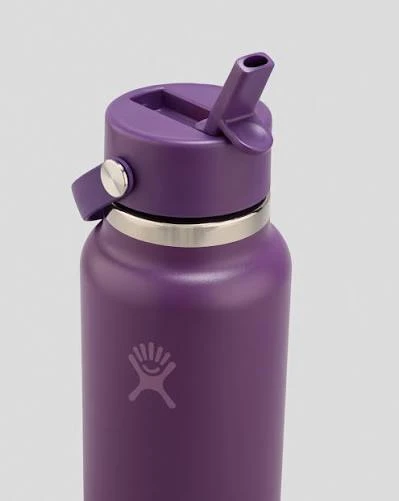 Hydro Flask 32 oz Wide Mouth Insulated Water Bottle with Flex Straw Cap (946 ml) – Beachplum - Hydro Flask - Image 2