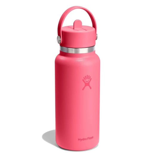 Hydro Flask 32 oz Wide Mouth Insulated Water Bottle with Flex Straw Cap (946 ml) – Popstar Pink Hydro Flask 32 oz Wide Mouth Insulated Water Bottle with Flex Straw Cap (946 ml) – Popstar Pink