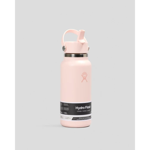 Hydro Flask 32 oz Wide Mouth Insulated Water Bottle with Flex Straw Cap (946 ml) – Trillium - Hydro Flask - Image 4