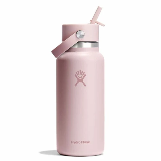Hydro Flask 32 oz Wide Mouth Insulated Water Bottle with Flex Straw Cap (946 ml) – Trillium Hydro Flask 32 oz Wide Mouth Insulated Water Bottle with Flex Straw Cap (946 ml) – Trillium