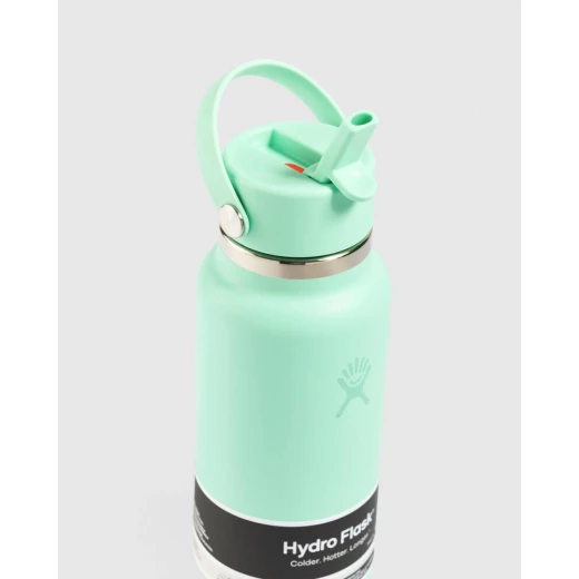 Hydro Flask 32 oz Wide Mouth Insulated Travel Bottle with Flex Straw Cap (946 ml) – Mermaid Green - Hydro Flask - Image 4