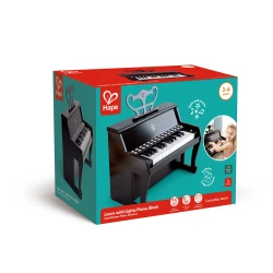 Hape Learn with Lights Piano, Black – 25-Key Electric Piano