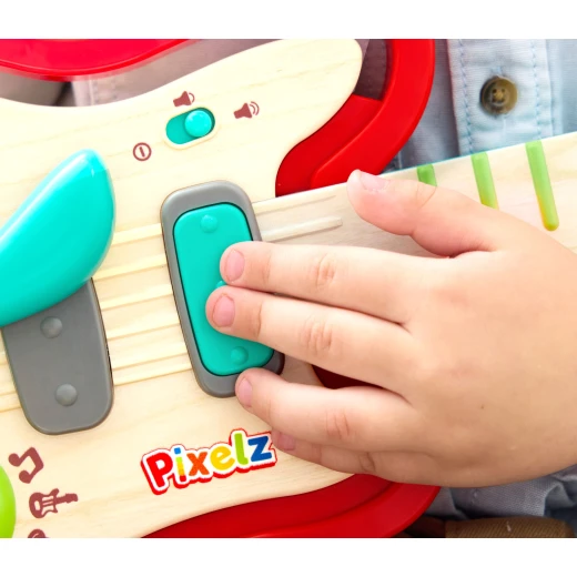Hape Rainbow Rock Pixel Guitar – Kids' Light-Up Guitar - Hape - Image 5