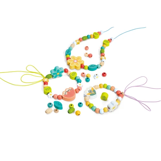 Hape DIY Beaded Jewellery Kit – 125 Wooden Beads Craft Set - Hape - Image 9