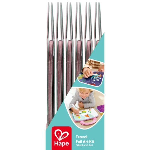Hape Travel Foil Art Kit – Mess-Free Peel &amp; Stick Craft Set - Hape - Image 7