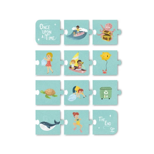 Hape Ocean Friends Puzzle – 3 x 48-Piece Puzzle Set with Storytelling Tiles - Hape - Image 3