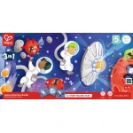 Hape Space Adventure Puzzle – 3 x 36-Piece Puzzle Set with Storytelling Tiles - Hape