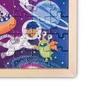 Hape Space Friends Puzzle – 48-Piece Reversible Colour-In Puzzle