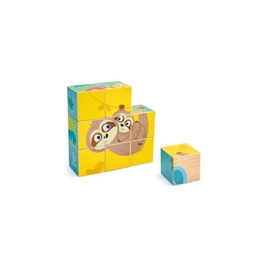 Hape Wild Animals Block Puzzle – Double-Sided Wooden Blocks - Hape - Image 6
