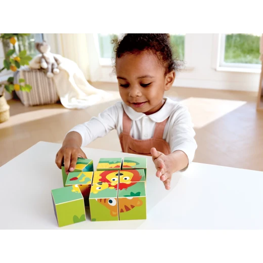Hape Wild Animals Block Puzzle – Double-Sided Wooden Blocks - Hape - Image 9