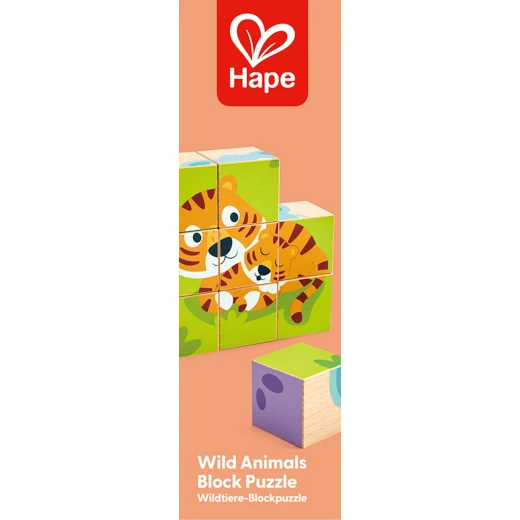 Hape Wild Animals Block Puzzle – Double-Sided Wooden Blocks - Hape - Image 10