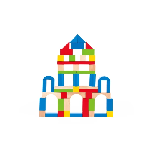 Hape Build Up and Away Blocks – 100 Wooden Building Blocks - Hape - Image 3