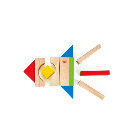 Hape Build Up and Away Blocks – 100 Wooden Building Blocks - Hape - Image 5