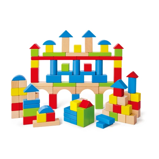 Hape Build Up and Away Blocks – 100 Wooden Building Blocks - Hape - Image 9