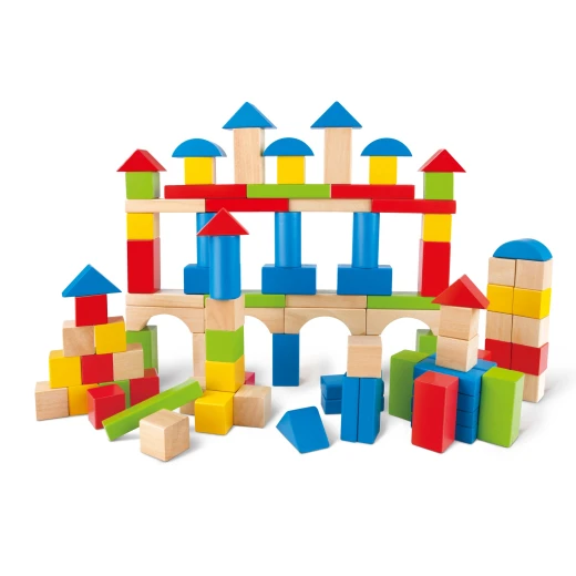 Hape Build Up and Away Blocks – 100 Wooden Building Blocks - Hape - Image 10