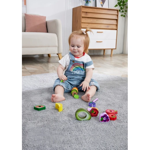 Hape Caterpillar Fruit Feast Set – Wooden Threading Toy (15 Pieces) - Hape - Image 19