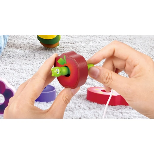 Hape Caterpillar Fruit Feast Set – Wooden Threading Toy (15 Pieces) - Hape - Image 16