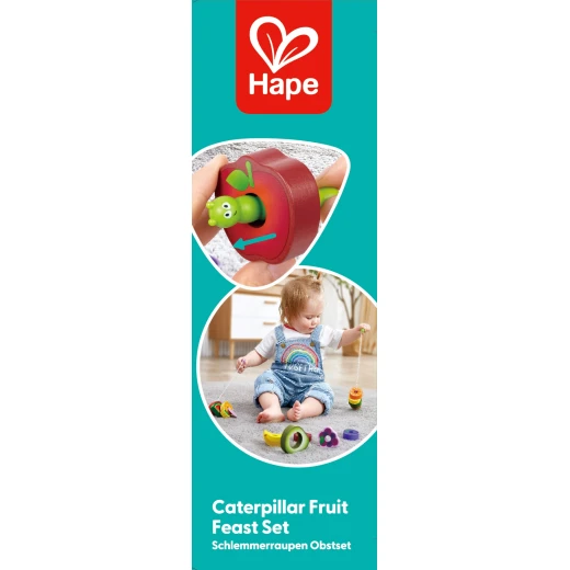Hape Caterpillar Fruit Feast Set – Wooden Threading Toy (15 Pieces) - Hape - Image 10
