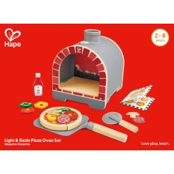 Hape Light & Sizzle Pizza Oven Set – Pretend Play Pizza Kitchen