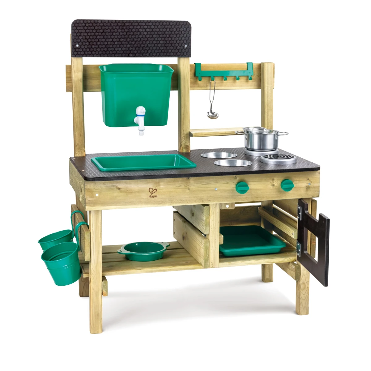 Hape Outdoor Kitchen – Garden Play Kitchen with Real Water Tap