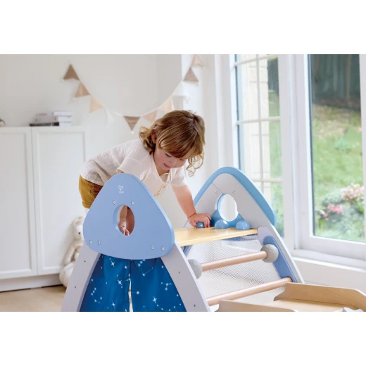 Hape My First Little Cabin – Kids' Climbing Play Centre with Slide - Hape - Image 3