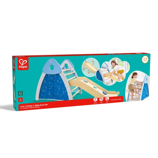 Hape My First Little Cabin – Kids' Climbing Play Centre with Slide - Hape - Image 5