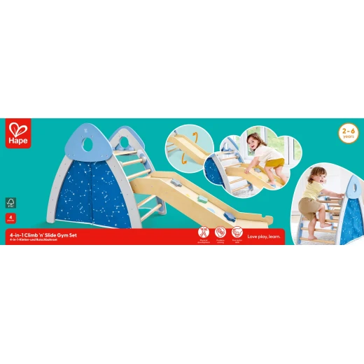 Hape My First Little Cabin – Kids' Climbing Play Centre with Slide - Hape - Image 10