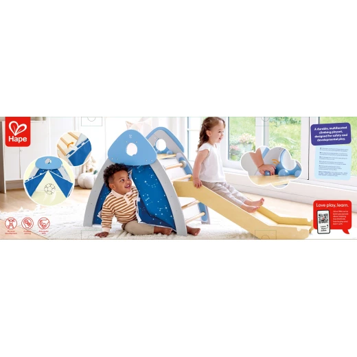 Hape My First Little Cabin – Kids' Climbing Play Centre with Slide - Hape - Image 14