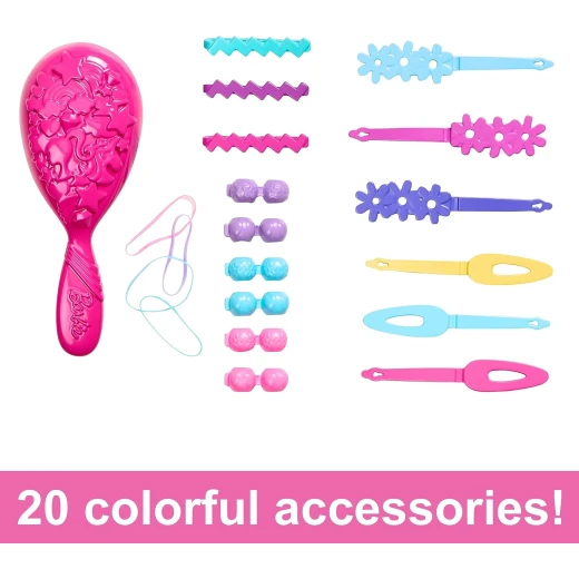 Matte Barbie Styling Head with Blonde Hair &amp; 20 Accessories for Hair Styling Fun - Barbie - Image 4