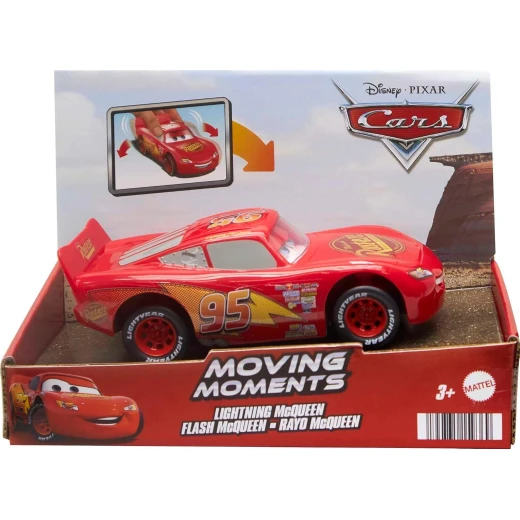 Mattel Disney Pixar Cars Moving Moments Toy Car with Eyes & Mouth that Move, Lightning McQueen Race Car, 7 inches Long Mattel Disney Pixar Cars Moving Moments Toy Car with Eyes & Mouth that Move, Lightning McQueen Race Car, 7 inches Long