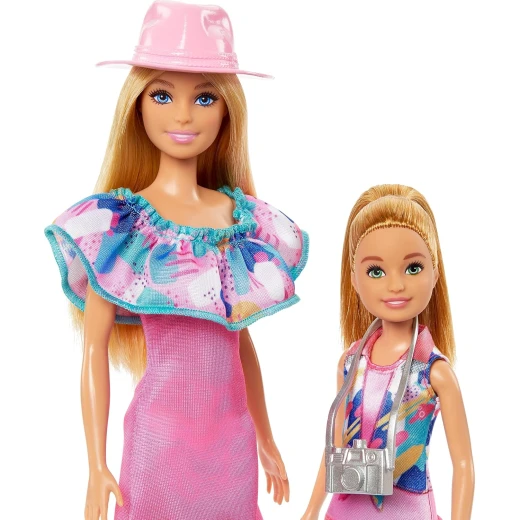 Mattel Barbie &amp; Stacie Doll Set with Blonde Hair &amp; Blue Eyes for Kids, 2 Pet Dogs, Summer Clothes - Barbie - Image 4