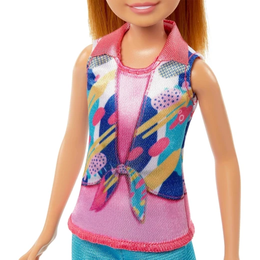 Mattel Barbie &amp; Stacie Doll Set with Blonde Hair &amp; Blue Eyes for Kids, 2 Pet Dogs, Summer Clothes - Barbie - Image 5
