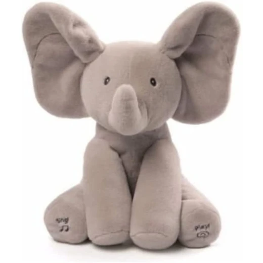 Gund Flappy the Elephant Animated Plush Toy - Grey 30.5cm Gund Flappy the Elephant Animated Plush Toy - Grey 30.5cm