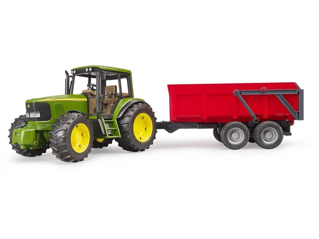Bruder John Deere 6920 Tractor with Trailer - Realistic Toy Farm Vehicle